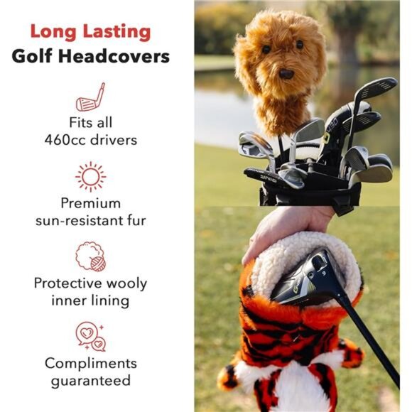Sloth Golf Driver Headcover | Premium Driver Headcovers | Funny Golf Club Covers - Picture 5 of 7